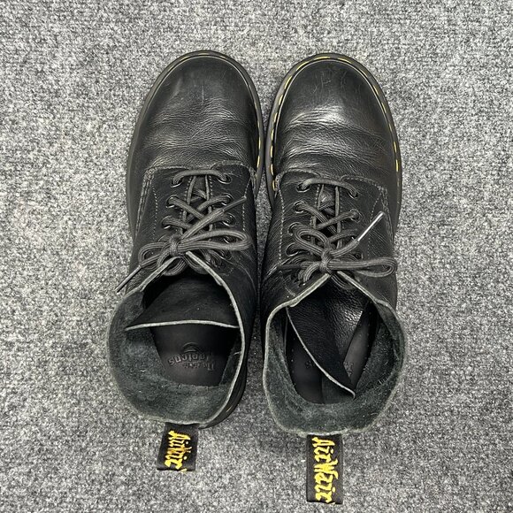 Dr. Martens 1460 Pascal Boots Women's Size 9 Black Virgin Leather Lace Up Combat - Picture 9 of 14